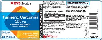 CVS Health Turmeric Curcumin 500 mg - supplement