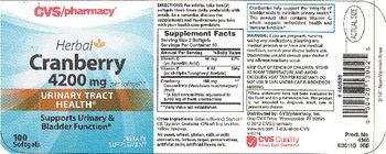 CVS Pharmacy Cranberry - supplement