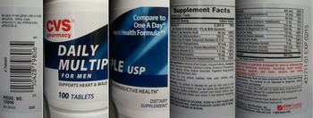 CVS Pharmacy Daily Multiple USP For Men - supplement