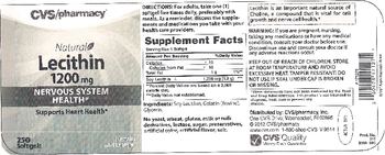 CVS Pharmacy Lecithin Softgels 1200 mg - supplement