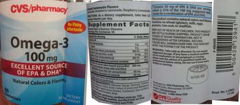 CVS Pharmacy Omega-3 100 mg - supplement