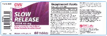 CVS Pharmacy Slow Release Iron 45 mg - supplement