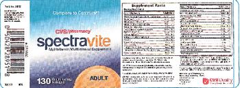 CVS Pharmacy Spectravite Adult - multivitamin multimineral supplement