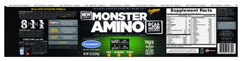 CytoSport Monster Amino Blue Raspberry - ultraconcentrated anabolic amino acid formula