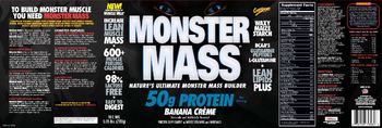 CytoSport Monster Mass Banana Creme - protein supplement wadded vitamins and minerals