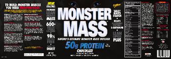 CytoSport Monster Mass Chocolate - protein supplement wadded vitamins and minerals