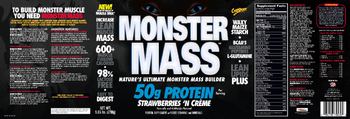 CytoSport Monster Mass Strawberries 'N Creme - protein supplement wadded vitamins and minerals