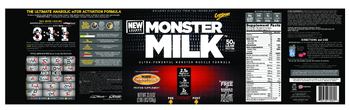 CytoSport Monster Milk Caffeinated Mocha Latte - science confirms what athletes have always known high quality protein intake is linked to muscle siz
