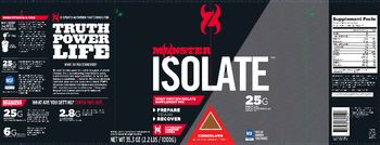 CytoSport Monster Series Monster Isolate Chocolate - whey protein isolate supplement mix