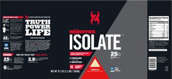 CytoSport Monster Series Monster Isolate Vanilla - whey protein isolate supplement mix