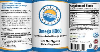 Daily Health Omega 8060 Natural Lemon Flavored - supplement