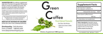 Daily Nutrition Green Coffee - supplement
