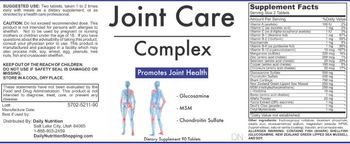Daily Nutrition Joint Care Complex - supplement