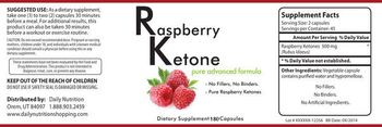 Daily Nutrition Raspberry Ketone - supplement