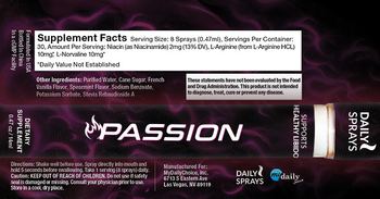 Daily Sprays Passion - supplement
