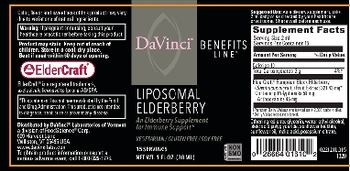 DaVinci Benefits Line Liposomal Elderberry - an elderberry supplement