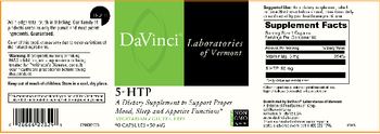 DaVinci Laboratories Of Vermont 5-HTP 50 mg - supplement