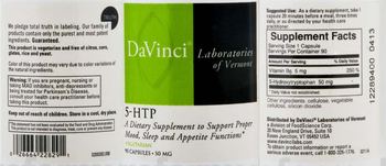DaVinci Laboratories Of Vermont 5-HTP - supplement to support proper mood sleep and appetite functions