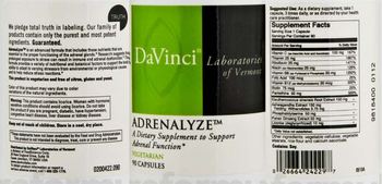 DaVinci Laboratories Of Vermont Adrenalyze - supplement to support adrenal function