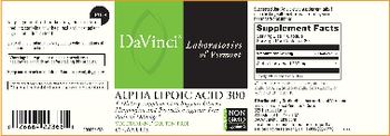 DaVinci Laboratories Of Vermont Alpha Lipoic Acid 300 - supplement