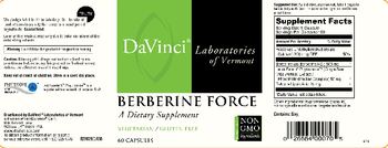 DaVinci Laboratories Of Vermont Berberine Force - supplement