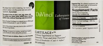DaVinci Laboratories Of Vermont Cartilage+ - supplement to support connective tissue and joint functions
