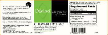 DaVinci Laboratories Of Vermont Chewable B12-MC - supplement