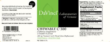 DaVinci Laboratories Of Vermont Chewable C-300 Cherry Flavor - supplement