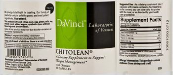 DaVinci Laboratories Of Vermont Chitolean - supplement to support weight management