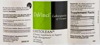 DaVinci Laboratories Of Vermont Chitolean - supplement to support weight management