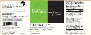 DaVinci Laboratories Of Vermont Clear G.I. - supplement