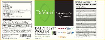 DaVinci Laboratories Of Vermont Daily Best Women - supplement