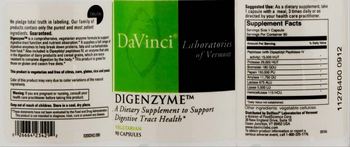 DaVinci Laboratories Of Vermont Digenzyme - supplement to support digestive tract health