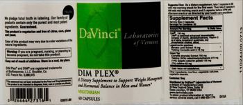 DaVinci Laboratories Of Vermont DIM Plex - supplement to support weight management and hormonal balance in men and women