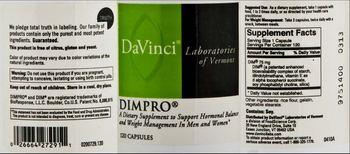 DaVinci Laboratories Of Vermont DIMPro - supplement to support hormonal balance and weight management in men and women