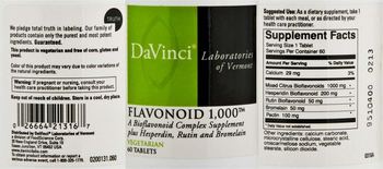 DaVinci Laboratories Of Vermont Flavonoid 1,000 - a bioflavonoid complex supplement plus hesperidin rutin and bromelain