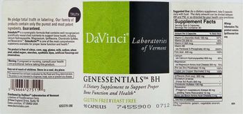 DaVinci Laboratories Of Vermont Genessentials BH - 