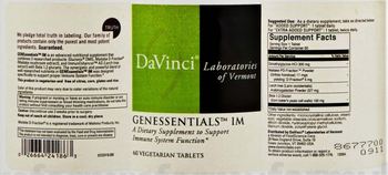 DaVinci Laboratories Of Vermont Genessentials IM - supplement to support immune system function
