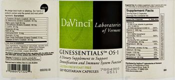 DaVinci Laboratories Of Vermont Genessentials OS-1 - supplement to support detoxification and immune system function