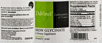 DaVinci Laboratories Of Vermont Iron Glycinate - supplement