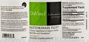 DaVinci Laboratories Of Vermont Nattokinase Plus - supplement to support healthy blood flow and circulation