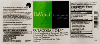 DaVinci Laboratories Of Vermont Octacosanol+ - supplement to support the maintenance of cholesterol within normal range proper nerve function and e