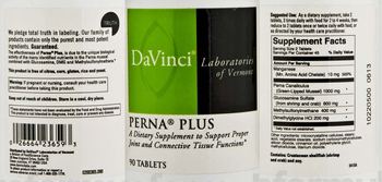 DaVinci Laboratories Of Vermont Perna Plus - supplement to support proper joint and connective tissue functions