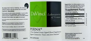 DaVinci Laboratories Of Vermont Perna - a new zealand greenlipped mussel supplement to support connective tissue and joint functions