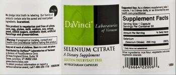 DaVinci Laboratories Of Vermont Selenium Citrate - supplement