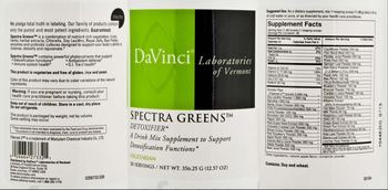DaVinci Laboratories Of Vermont Spectra Greens - a drink mix supplement to support detoxification functions