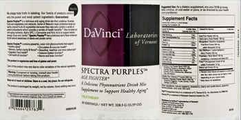 DaVinci Laboratories Of Vermont Spectra Purples - a delicious phytonutrient drink mix supplement to support healthy aging