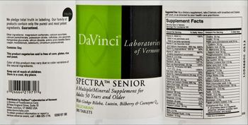 DaVinci Laboratories Of Vermont Spectra Senior - a multiplemineral supplement for adults 50 years and older