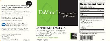 DaVinci Laboratories Of Vermont Supreme Omega - supplement to support cardiovascular function and skin and hair health