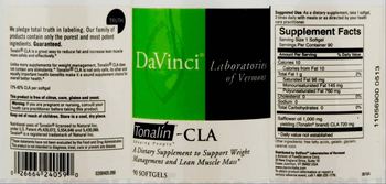 DaVinci Laboratories Of Vermont Tonalin-CLA - supplement to support weight management and lean muscle mass